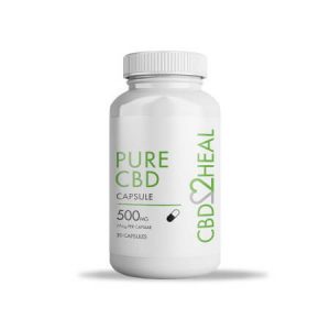 CBD2Heal Pure CBD Gel Capsules-500mg