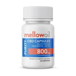 Mellow Oil Purity CBD Gelatin Capsules 800mg